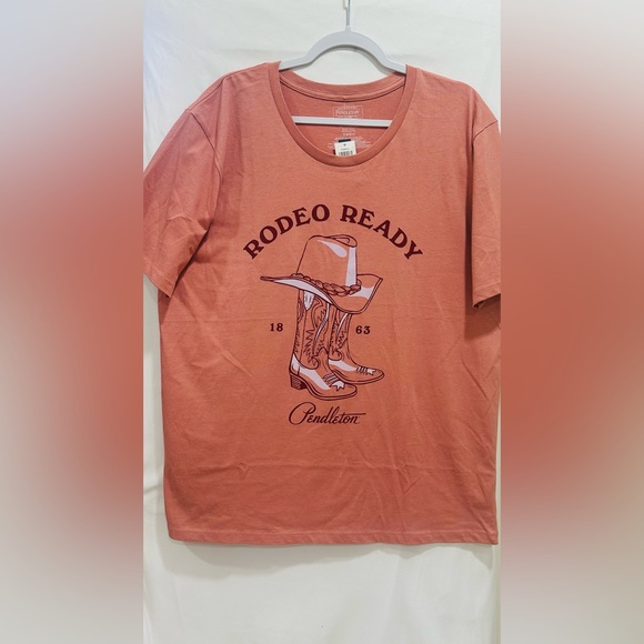 NWT Pendleton Women’s Rodeo Ready Graphic Tee Pink T-Shirt Size XXL - Picture 3 of 8